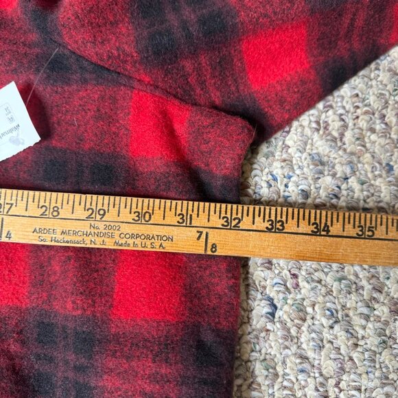 Terra & Sky womens Red and black Plaid Button-Up Shirt 4X - Picture 6 of 9